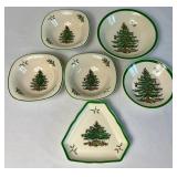 Vintage Spode Christmas Tree Small Serving Dishes