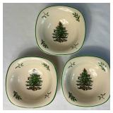 Vintage Spode Christmas Tree Small Serving Dishes