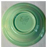 Set of 7 Vintage Lu-Ray Pastels 5.25" Dessert Bowls (2 Pink, 2 Yellow, 2 Blue, 1 Green),  Set of 3 -  7.75" Bowls (1 Green, 1 Yellow, 1 Pink), and 10" Green Handled Relish Tray