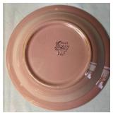 Set of 7 Vintage Lu-Ray Pastels 5.25" Dessert Bowls (2 Pink, 2 Yellow, 2 Blue, 1 Green),  Set of 3 -  7.75" Bowls (1 Green, 1 Yellow, 1 Pink), and 10" Green Handled Relish Tray