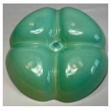 Set of 7 Vintage Lu-Ray Pastels 5.25" Dessert Bowls (2 Pink, 2 Yellow, 2 Blue, 1 Green),  Set of 3 -  7.75" Bowls (1 Green, 1 Yellow, 1 Pink), and 10" Green Handled Relish Tray