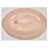 Set of 5 Vintage Lu-Ray Pastels Oval Serving Trays (12" - 2 Pink, 1 Blue, 1 Green and 13.5" - 1 Blue)