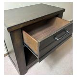 Hayward Queen Bed and Nightstand with Macys Martha Stewart Bedding