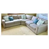 Artemis 3 Piece Sectional Couch with Pier 1 Pillows