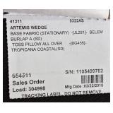 Artemis 3 Piece Sectional Couch with Pier 1 Pillows