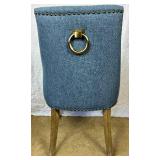 Blue Upholstered Accent Chair