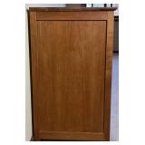 9 Drawer Cherry Stained Lowboy Dresser