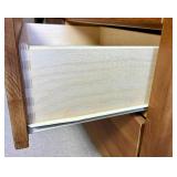 9 Drawer Cherry Stained Lowboy Dresser