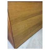 9 Drawer Cherry Stained Lowboy Dresser