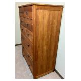 7 Drawer Cherry Stained Highboy Dresser
