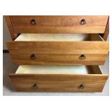 7 Drawer Cherry Stained Highboy Dresser
