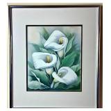 Kathryn Mullins 1998 Artpiece of Calla Lillies