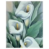 Kathryn Mullins 1998 Artpiece of Calla Lillies