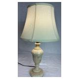Vintage Hand Carved Alabaster Lamp