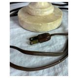 Vintage Hand Carved Alabaster Lamp