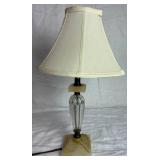 Vintage Glass and Alabaster Lamp
