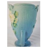 Vintage Roseville White Rose #980-6 Pottery Vase