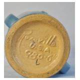 Vintage Roseville White Rose #980-6 Pottery Vase