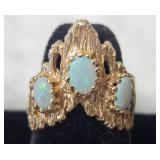 14K Gold Opal Ring size 6.25