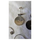 Stering Silver .925 Earrings, Ring with Stone and Pendants