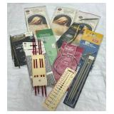 Massive Assortment of Knitting Needles, Accessories, and Pattern Books