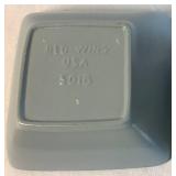 Red Wing Pottery M-5009 Garden Line Charles Murphy Footed Pot and 5018 Square Dish