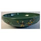 Red Wing Pottery "Dancing Peasants" Large Round Bowl 11"