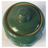 Red Wing Pottery "Dancing Peasants" Jar with Lid