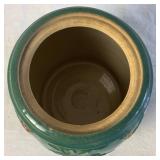 Red Wing Pottery "Dancing Peasants" Jar with Lid