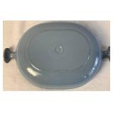 Vintage Le Creuset Enameled Cast Iron Enzo Mari La Mama 25 Gratin Dish