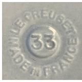 Vintage Le Creuset Enameled Cast Iron Enzo Mari La Mama 33 Au Gratin Baker