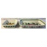 Portmeirion Pomona Lasagna Baker, Botantic Garden Peony Motif Lasagna Dish and Botanic Garden Rectangular Tray