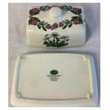 Portmeirion Botanic Garden Dinnerware Pieces- Honey Pot, Butter Dish, Tea Bag Holder, Creamer Jug, and Staffordshire Jug
