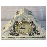 Portmeirion Botanic Garden Rhododendron Large Mantel Clock