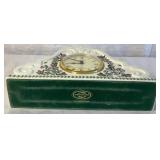 Portmeirion Botanic Garden Rhododendron Large Mantel Clock