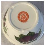 Portmeirion 3.5" Pomona Bowl, 6.5" Canisters and 11" Cylinder Vase