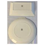 Vintage Spode Christmas Tree Large Rectangular Tray, 14" Oval Platter and Ornament Tray S3324-A1