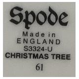 Vintage Spode Christmas Tree Large Rectangular Tray, 14" Oval Platter and Ornament Tray S3324-A1