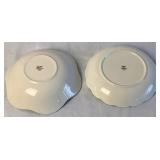 Vintage Spode Christmas Tree Rimmed Serving Bowl, Scalloped Serving Bowl and  Scalloped Daisy Bowl