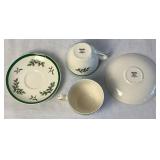 Vintage Spode Christmas Tree 6 Saucers and Teacups, 14 oz Mugs and 4 Tom & Jerry Mugs S 3324-A1
