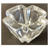 Collection of 3 Crystal Votive Holders- Orrefors, Kosta Boda, and Royal Copenhagen
