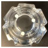 Orrefors Signed Crystal Belle Tulip 4" Candy Dish and Orrefors Signed Corona Line 4.5" Bowl