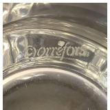 Orrefors Signed Crystal Belle Tulip 4" Candy Dish and Orrefors Signed Corona Line 4.5" Bowl