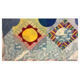 Quilted Wall Hanging 42"H x 48" W - Land and Sea Inspired