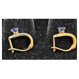 Two Pair of 14K Gold Earrings