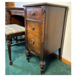 Antique 6 Drawer Vanity with Chair
