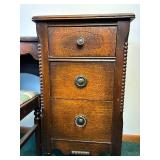 Antique 6 Drawer Vanity with Chair