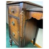 Antique 6 Drawer Vanity with Chair