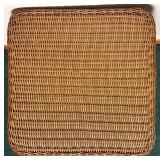 Wicker Patio Armchairs with cushions and Hampton Bay Patio Side Table