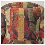 Upolstered Club Swivel Chair